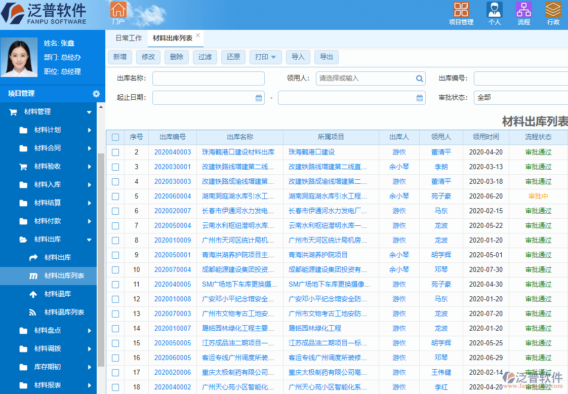 材料倉庫管理系統(tǒng)