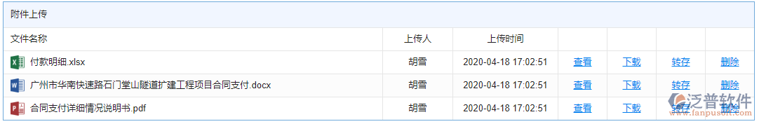 合同支付附件