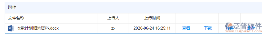 收款計劃附件