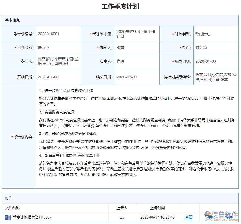 季計(jì)劃