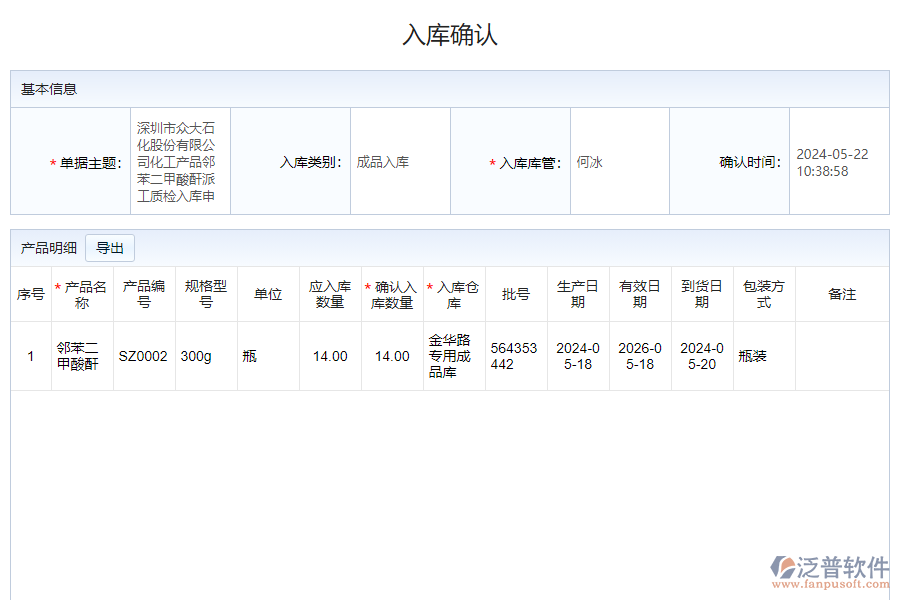 為什么需要成品入庫確認(rèn)記錄系統(tǒng)