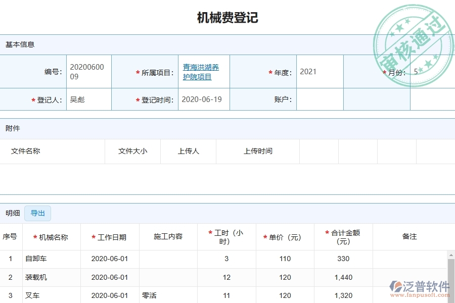 泛普電力工程企業(yè)管理系統(tǒng)如何有效提升企業(yè)中的機械費管理