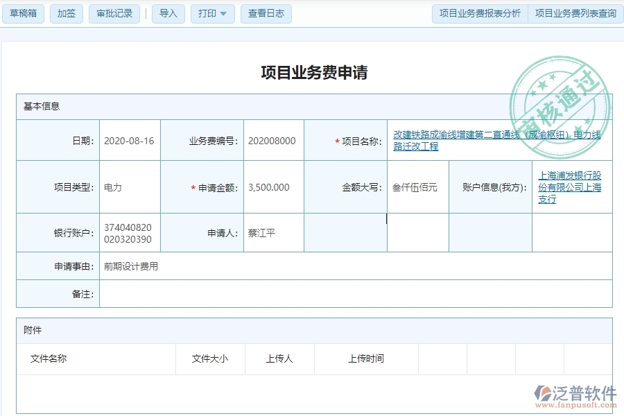 泛普電力工程在業(yè)務(wù)費申請的價值及意義