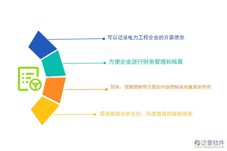 泛普電力工程企業(yè)管理系統(tǒng)中開(kāi)票登記列表的價(jià)值