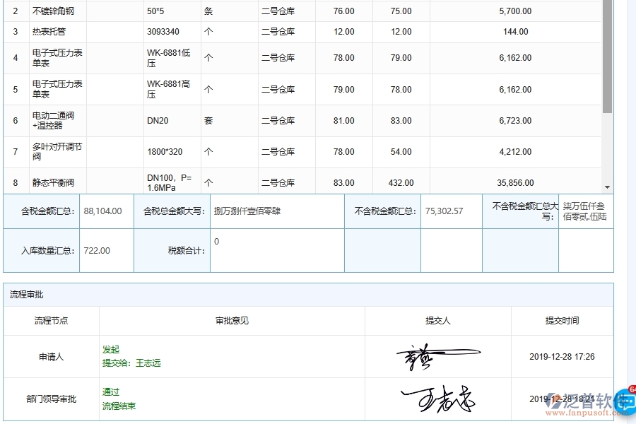 泛普軟件的電力工程項(xiàng)目管理系統(tǒng)在施工材料入庫中的方案