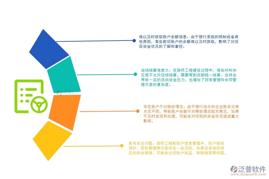 路橋工程款賬戶信息管理常見(jiàn)的問(wèn)題有哪些