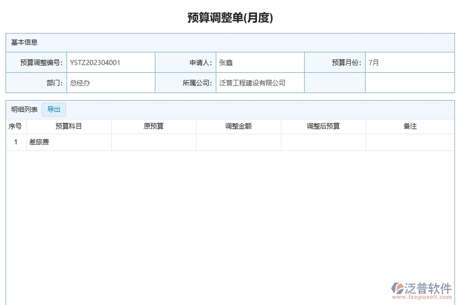 幕墻工程企業(yè)使用了系統(tǒng)之后，給預(yù)算調(diào)整單列表管理帶來(lái)了哪些好處