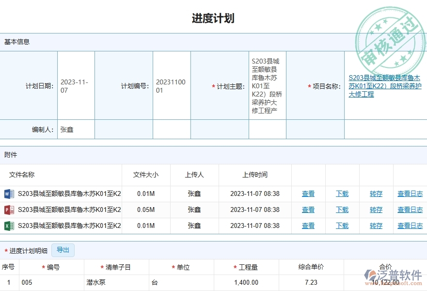 二、泛普軟件-路橋工程企業(yè)管理系統(tǒng)如何有效提升企業(yè)的產(chǎn)值進(jìn)度計(jì)劃