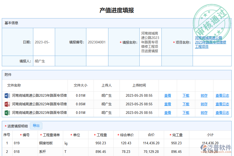 泛普軟件-路橋工程項(xiàng)目管理軟件中進(jìn)度填報管理的價值