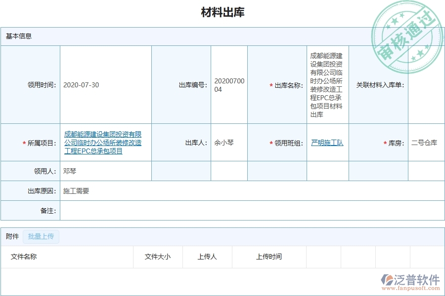 三、泛普軟件-機(jī)電工程企業(yè)管理系統(tǒng)中材料出庫(kù)的優(yōu)點(diǎn)與缺點(diǎn)