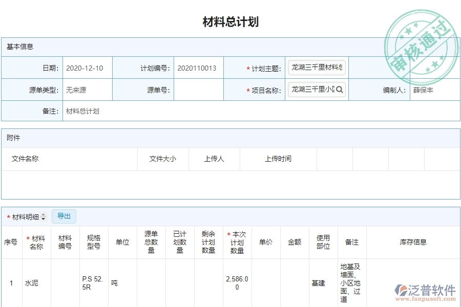 泛普軟件-路橋工程管理系統(tǒng)在項(xiàng)目材料管理中的應(yīng)用場(chǎng)景