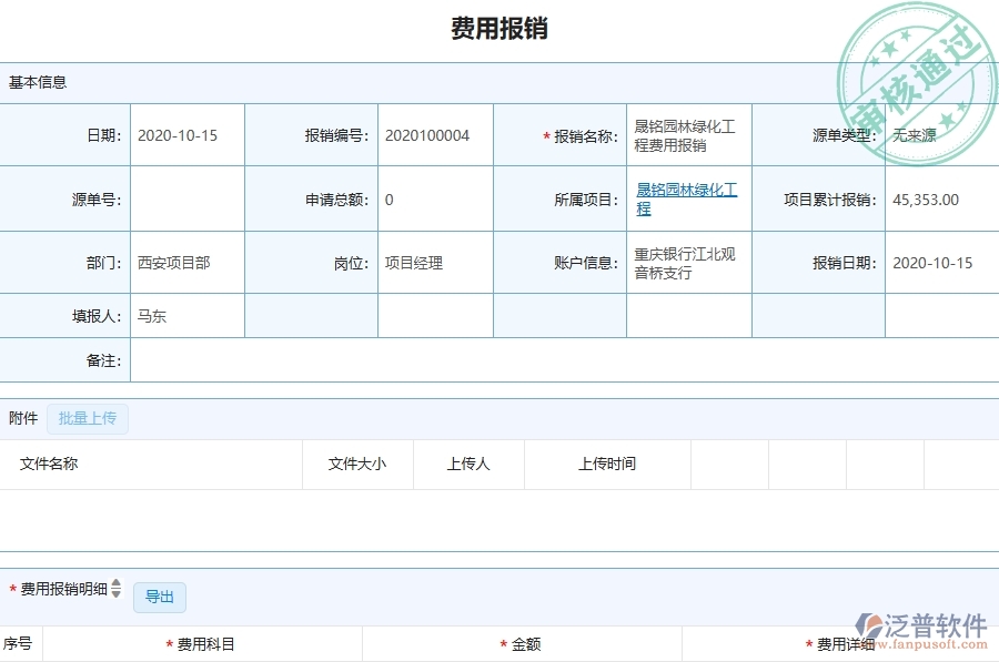 四、泛普軟件-園林工程企業(yè)項目總成本統(tǒng)計表(按收付款取數(shù))的重要性