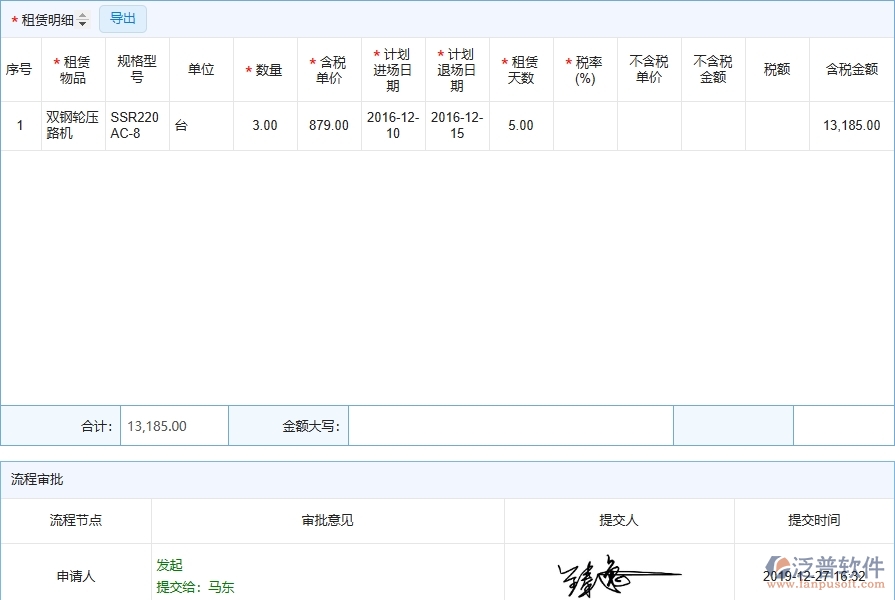 四、泛普軟件-弱電工程企業(yè)管理系統(tǒng)中租賃合同報表的優(yōu)點