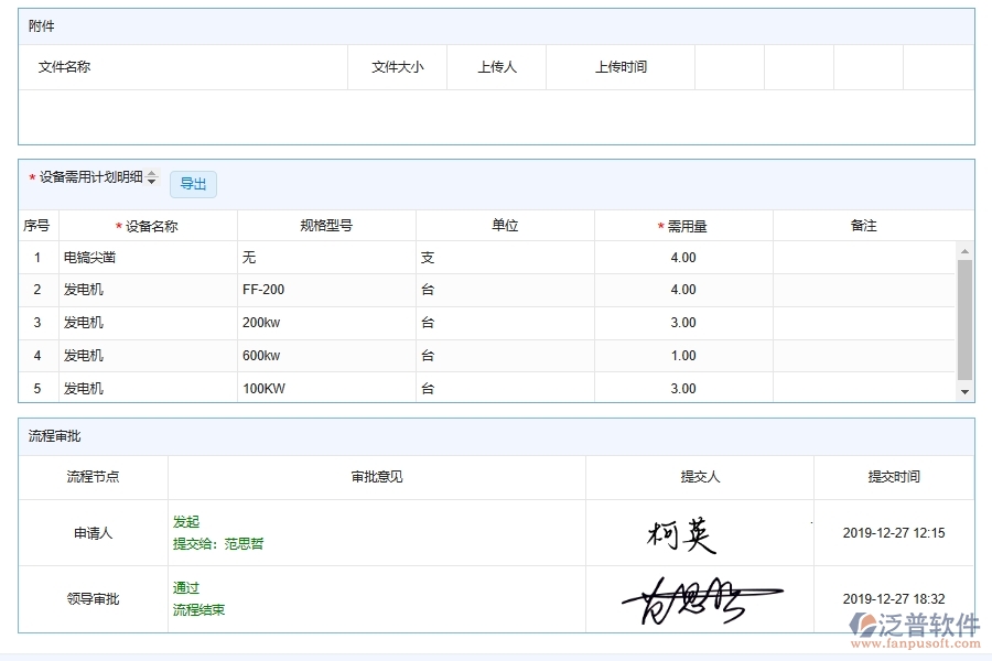 泛普軟件-機電工程管理系統(tǒng)中設備安裝機械設備安裝流程管理的注意事項