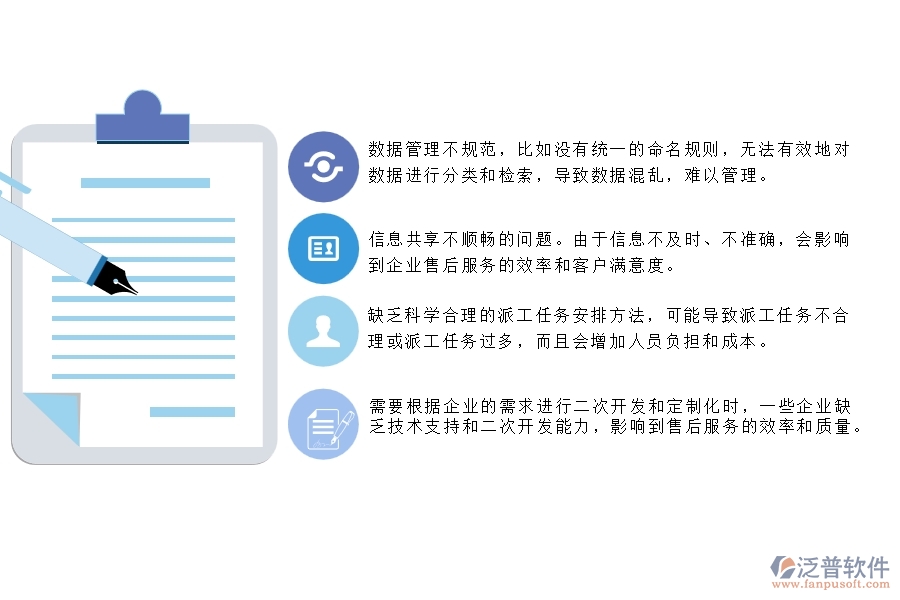 需要根據(jù)企業(yè)的需求進行二次開發(fā)和定制化時，一些企業(yè)缺乏技術支持和二次開發(fā)能力，影響到售后服務的效率和質量。