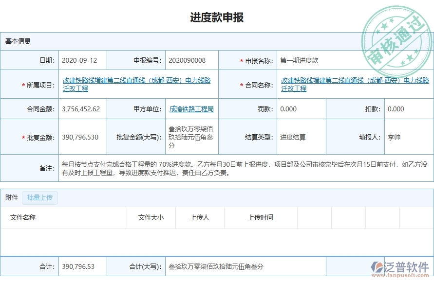 三、泛普軟件-弱電工程系統(tǒng)對(duì)企業(yè)進(jìn)度款申報(bào)列表管理的價(jià)值