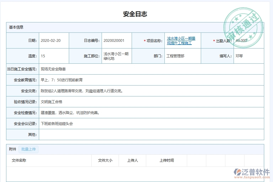 泛普軟件-園林工程管理系統(tǒng)中安全管理在行業(yè)中的競(jìng)爭(zhēng)優(yōu)勢(shì)