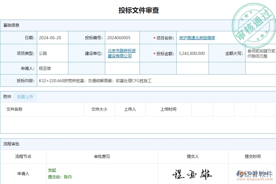 四、泛普軟件-公路工程企業(yè)投標(biāo)文件審查列表的框架設(shè)計(jì)思路