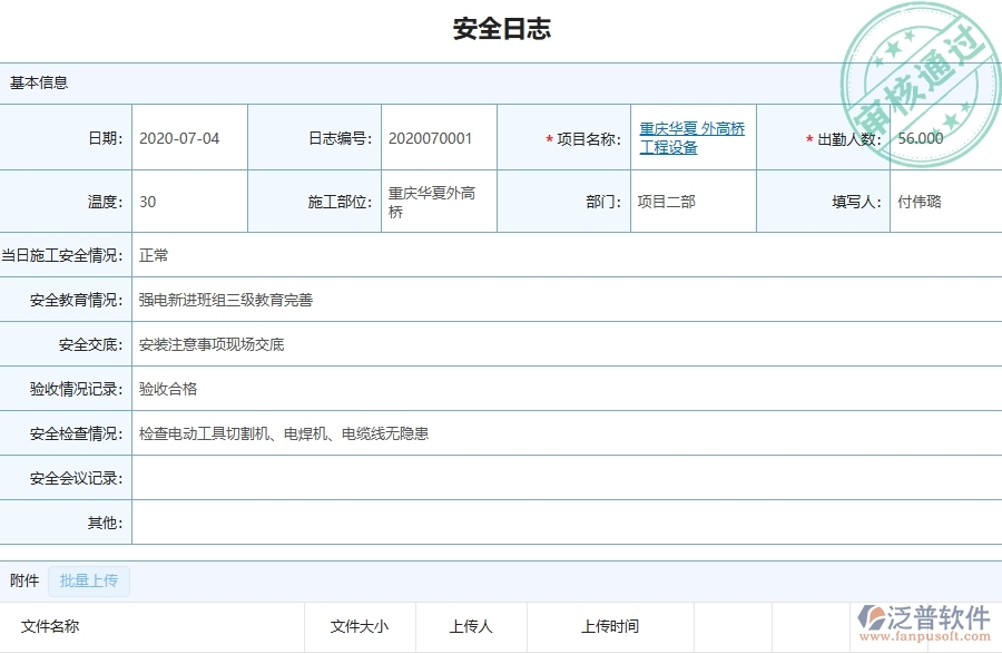 二、泛普軟件-機(jī)電工程項目管理系統(tǒng)在安全日志查詢中的作用