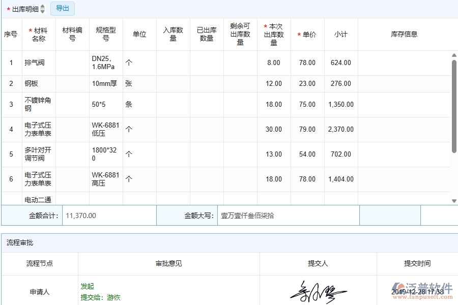三、泛普軟件-機(jī)電工程企業(yè)管理系統(tǒng)中材料出庫(kù)的優(yōu)點(diǎn)與缺點(diǎn)
