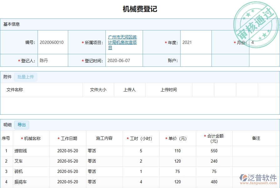 三、泛普軟件的機(jī)械費列表管理系統(tǒng)對于弱電工程企業(yè)的價值