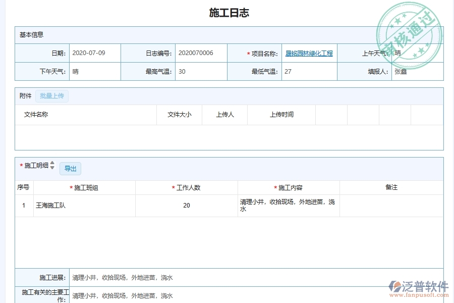 泛普軟件-園林工程企業(yè)管理系統(tǒng)的施工過(guò)程管理為工程企業(yè)帶來(lái)(十)大管理革新