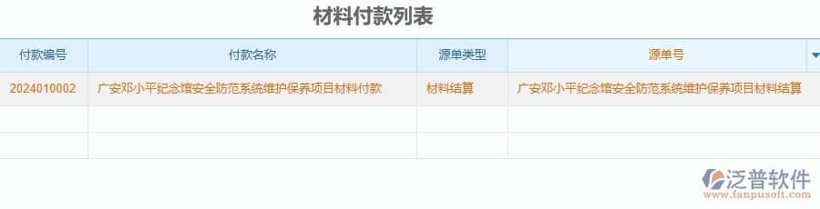 二、泛普軟件-安防工程管理系統(tǒng)如何解決工程企業(yè)的材料付款的痛點(diǎn)