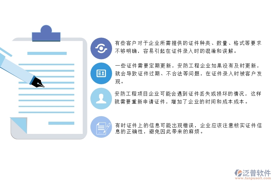 一、安防工程企業(yè)在證件錄入列表方面存在的矛盾