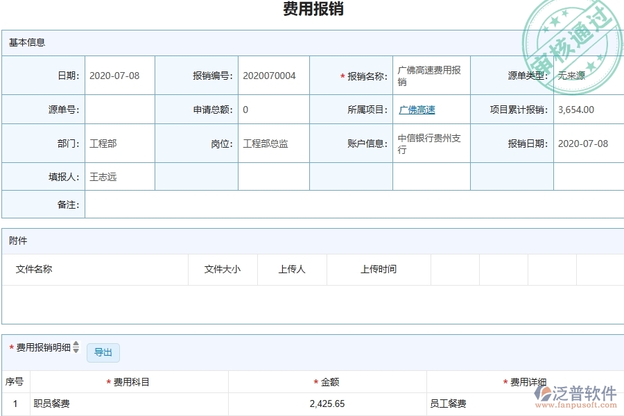 二、泛普軟件-公路工程報銷管理能為企業(yè)帶來什么價值