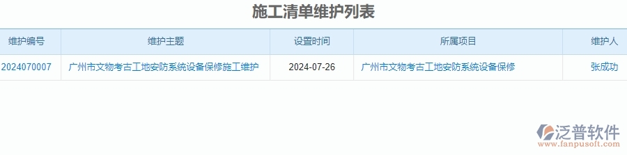 四、泛普軟件-安防工程施工清單維護(hù)管理系統(tǒng)的優(yōu)點(diǎn)