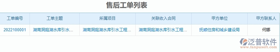 二、 泛普軟件-安防工程管理系統(tǒng)中售后工單為企業(yè)帶來(lái)的革新