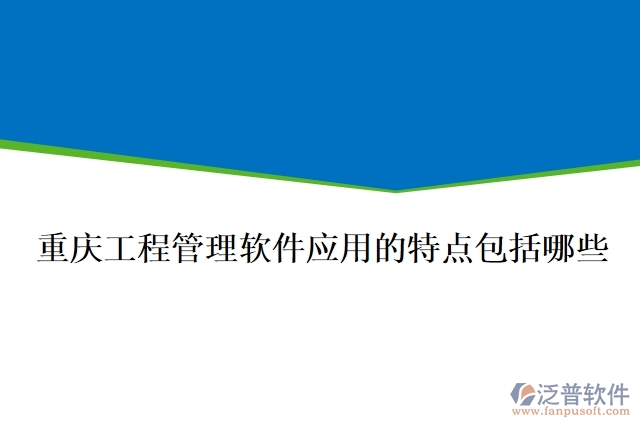  重慶工程管理軟件應(yīng)用的特點包括哪些