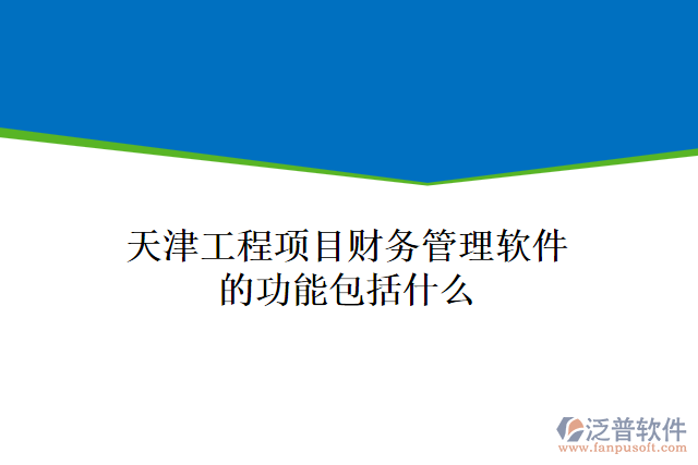 天津工程項(xiàng)目財(cái)務(wù)管理軟件的功能包括什么