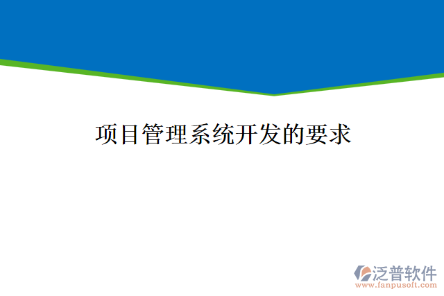 項目管理系統(tǒng)開發(fā)的要求