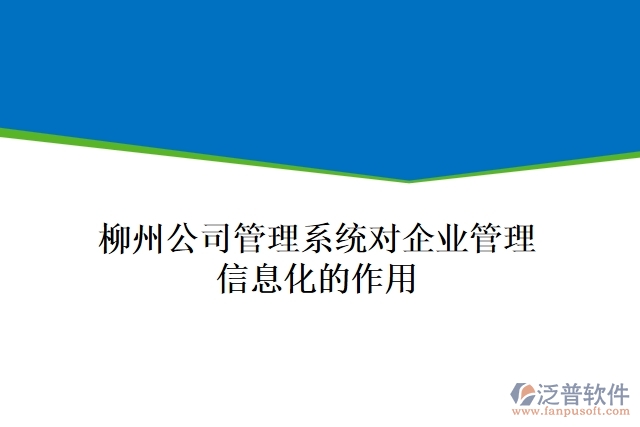 柳州公司管理系統(tǒng)對企業(yè)管理信息化的作用