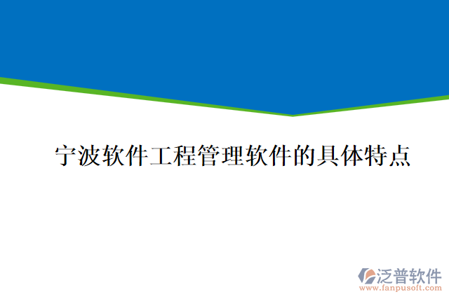 寧波軟件工程管理軟件的具體特點