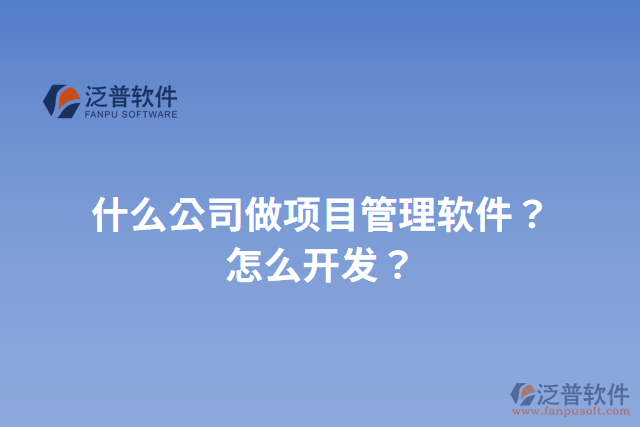 什么公司做項(xiàng)目管理軟件？怎么開發(fā)？