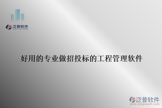 好用的專業(yè)做招投標(biāo)的工程管理軟件