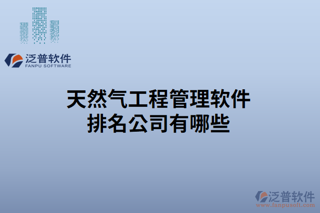 天然氣工程管理軟件排名公司有哪些