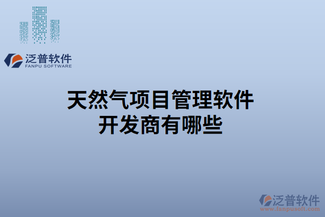 天然氣項目管理軟件開發(fā)發(fā)商有哪些