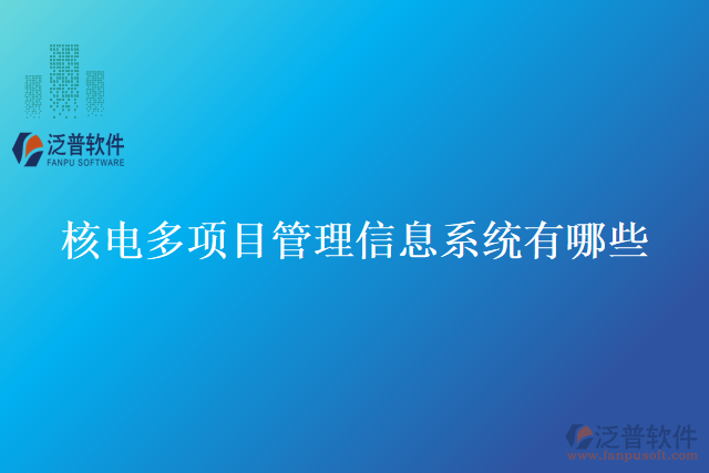 核電多項目管理信息系統(tǒng)有哪些