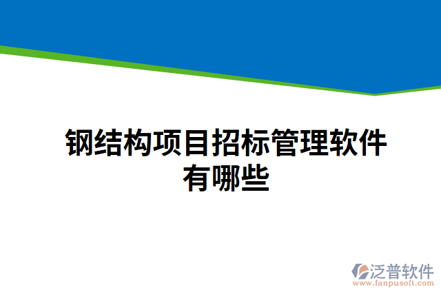 鋼結(jié)構(gòu)項目招標(biāo)管理軟件有哪些