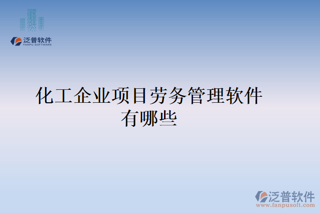 化工企業(yè)項(xiàng)目勞務(wù)管理軟件有哪些