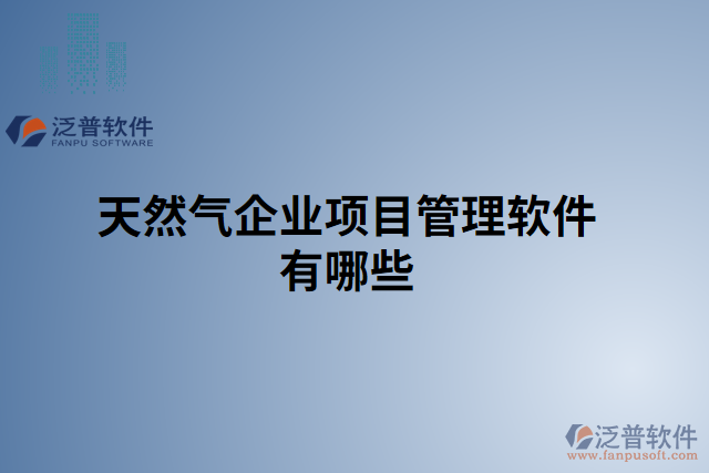 天然氣企業(yè)項目管理軟件有哪些