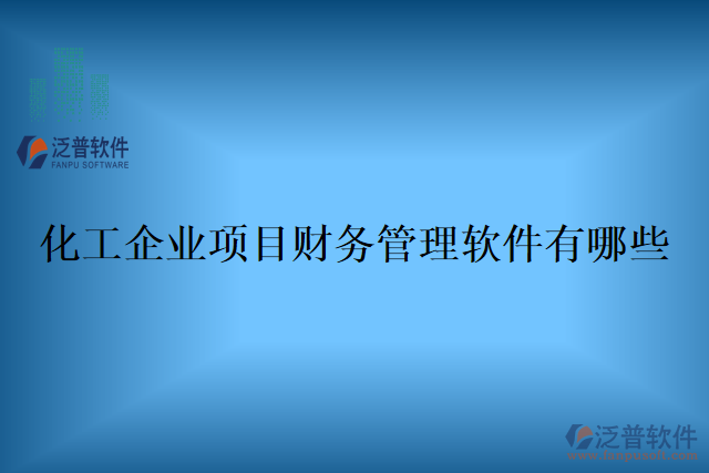 化工企業(yè)項(xiàng)目財(cái)務(wù)管理軟件有哪些