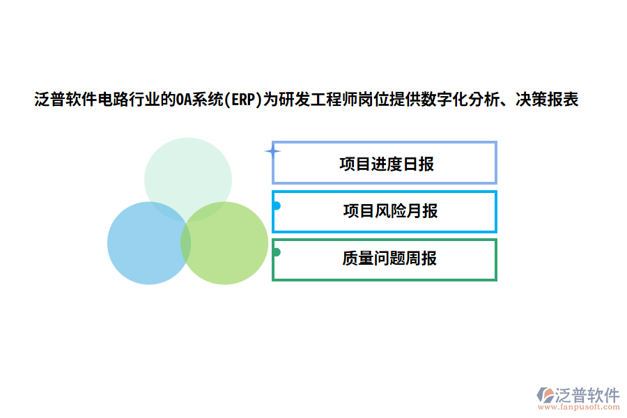 泛普軟件電路行業(yè)的OA系統(tǒng)(ERP)為研發(fā)工程師崗位提供數字化分析、決策報表