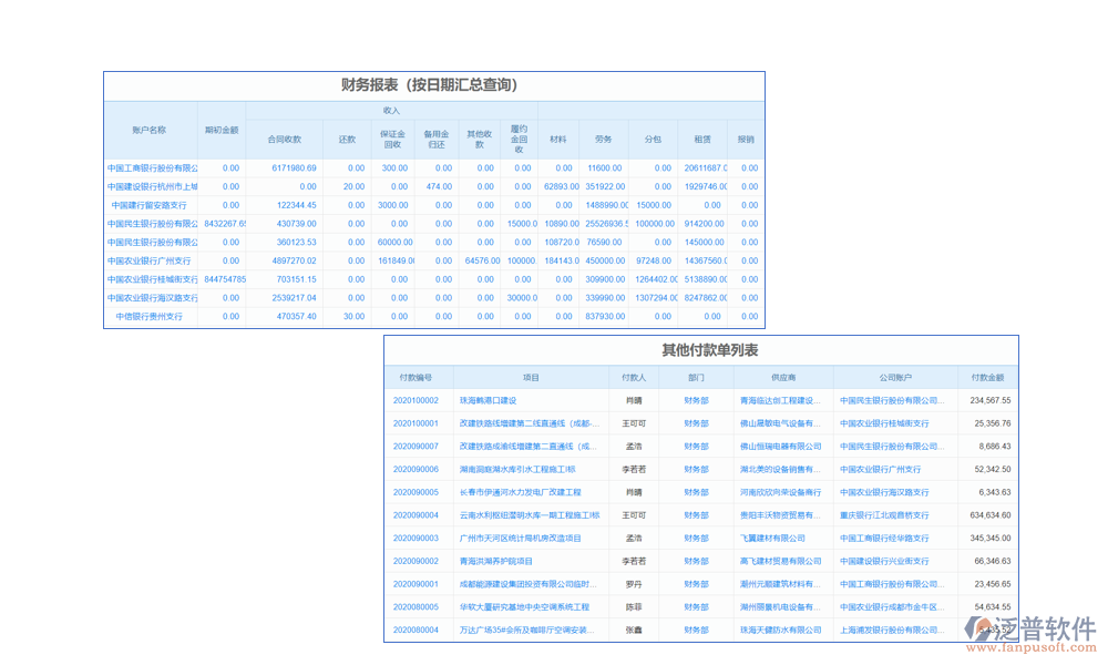 臺(tái)賬管理