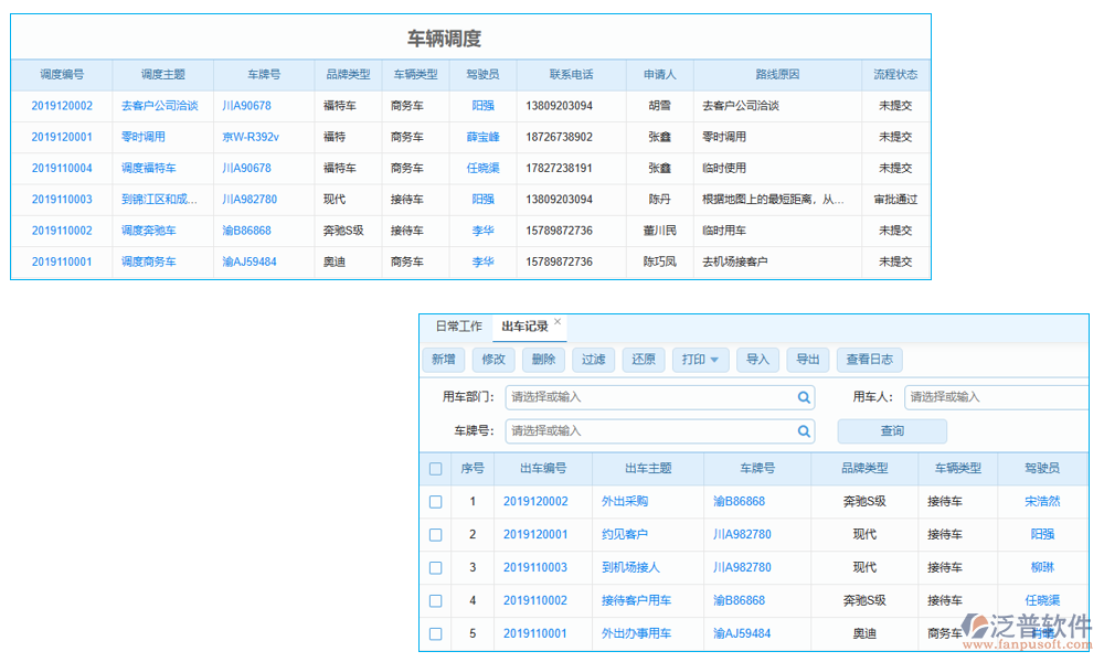 車輛調(diào)度管理