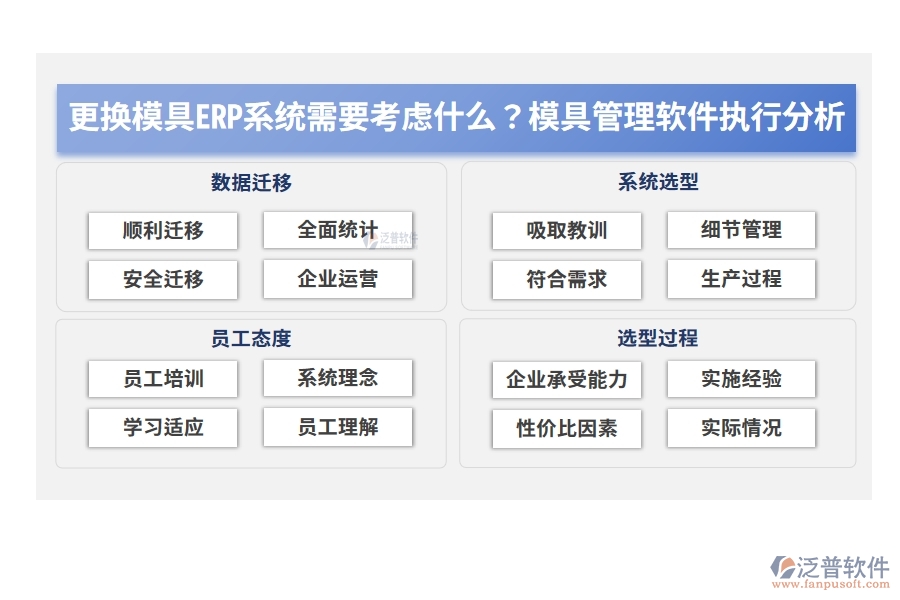 更換模具ERP系統(tǒng)需要考慮什么？模具管理軟件執(zhí)行分析