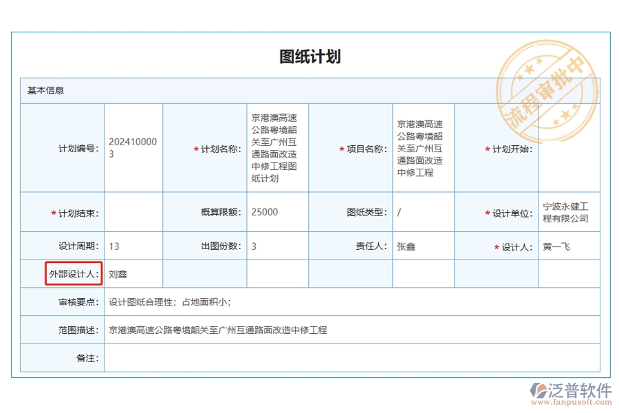 揭秘施工企業(yè)工程<a href=http://keekorok-lodge.com/xm/ target=_blank class=infotextkey>項(xiàng)目管理軟件</a>圖紙計(jì)劃中外部設(shè)計(jì)人字段的編制之道